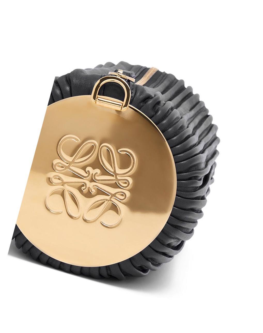 Loewe Bracelet pouch in pleated nappa Negros | GOKDV-8372