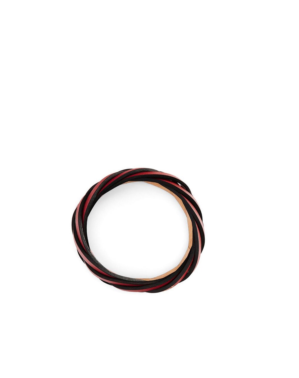Loewe Braided bangle in classic calfskin Rojos Oscuro | HWEVQ-8450