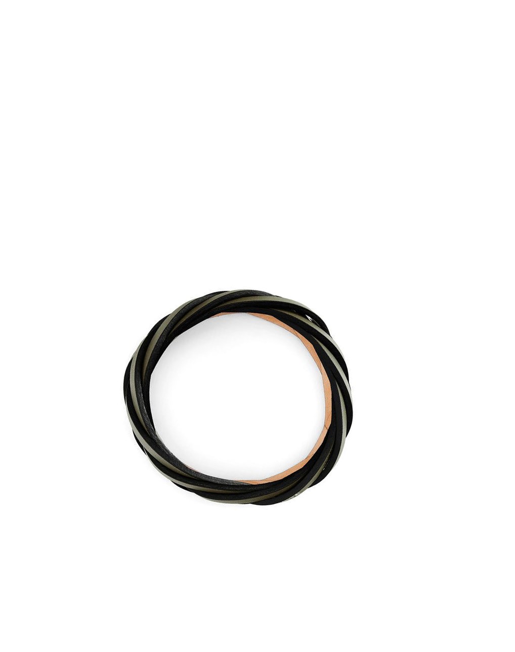 Loewe Braided bangle in classic calfskin Verdes | IOTVW-5021