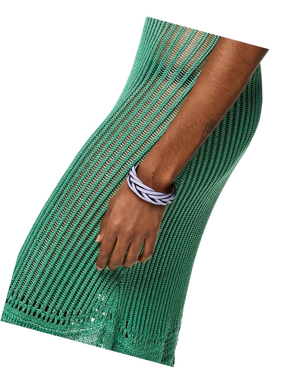 Loewe Braided bangle in classic calfskin Lavanda | WFISD-4685
