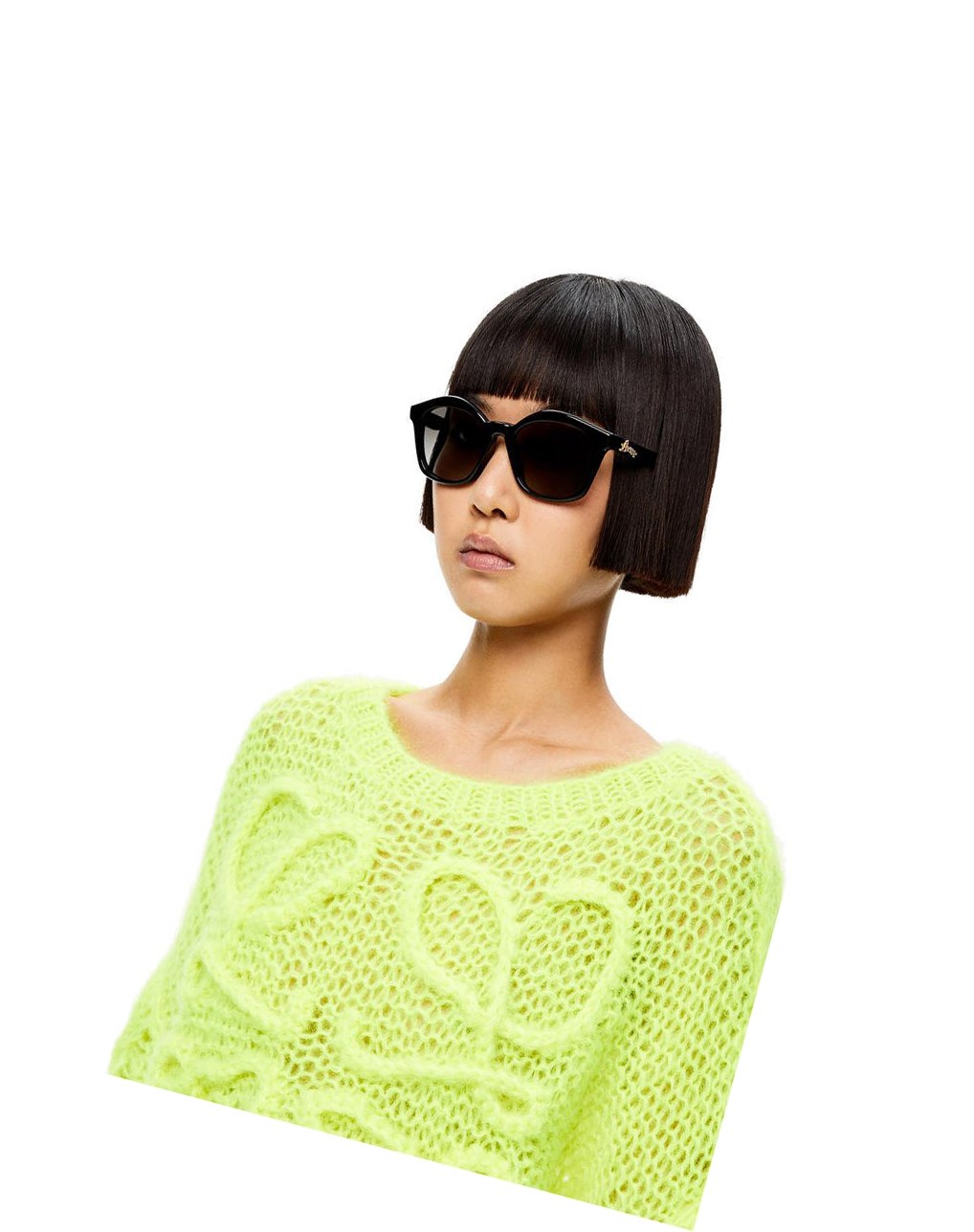 Loewe Browline sunglasses in acetate Negros | HLNGC-6905