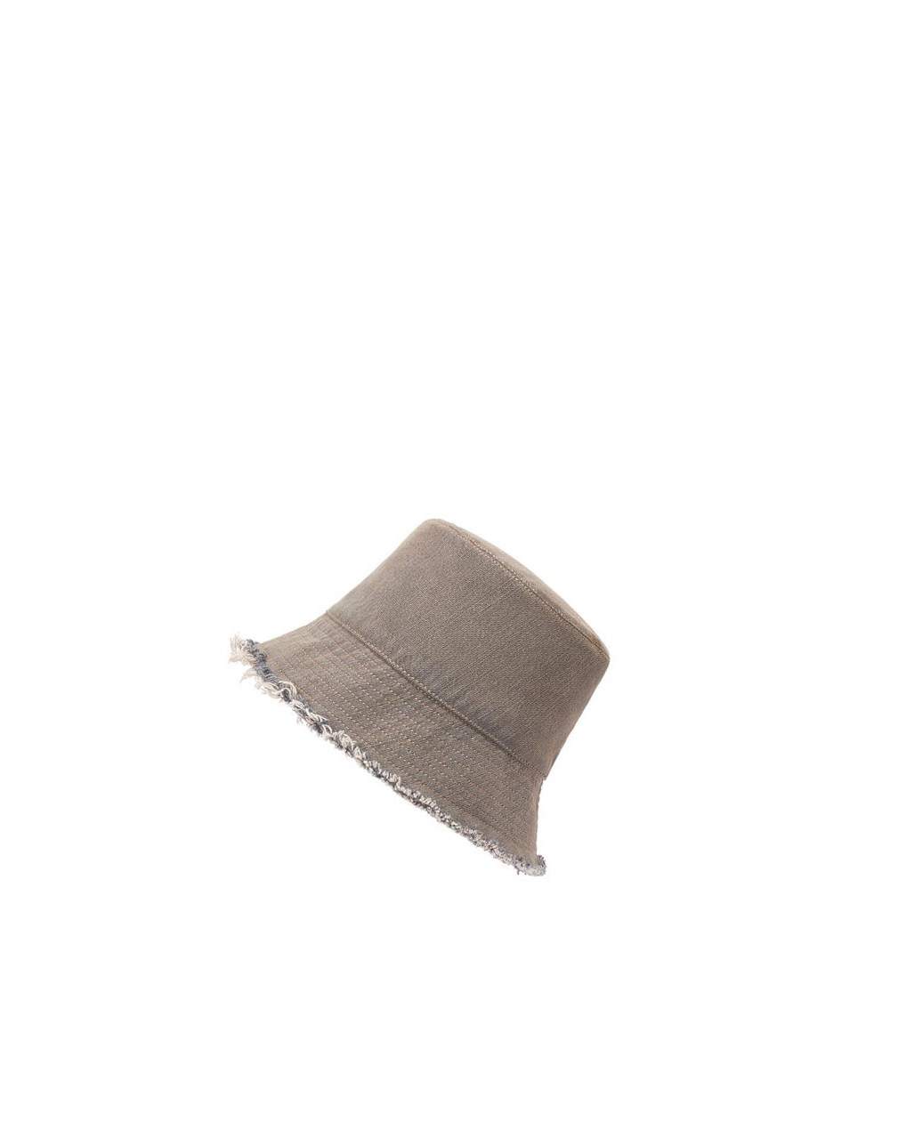 Loewe Bucket hat in denim calfskin Marrom | NBFYE-1053