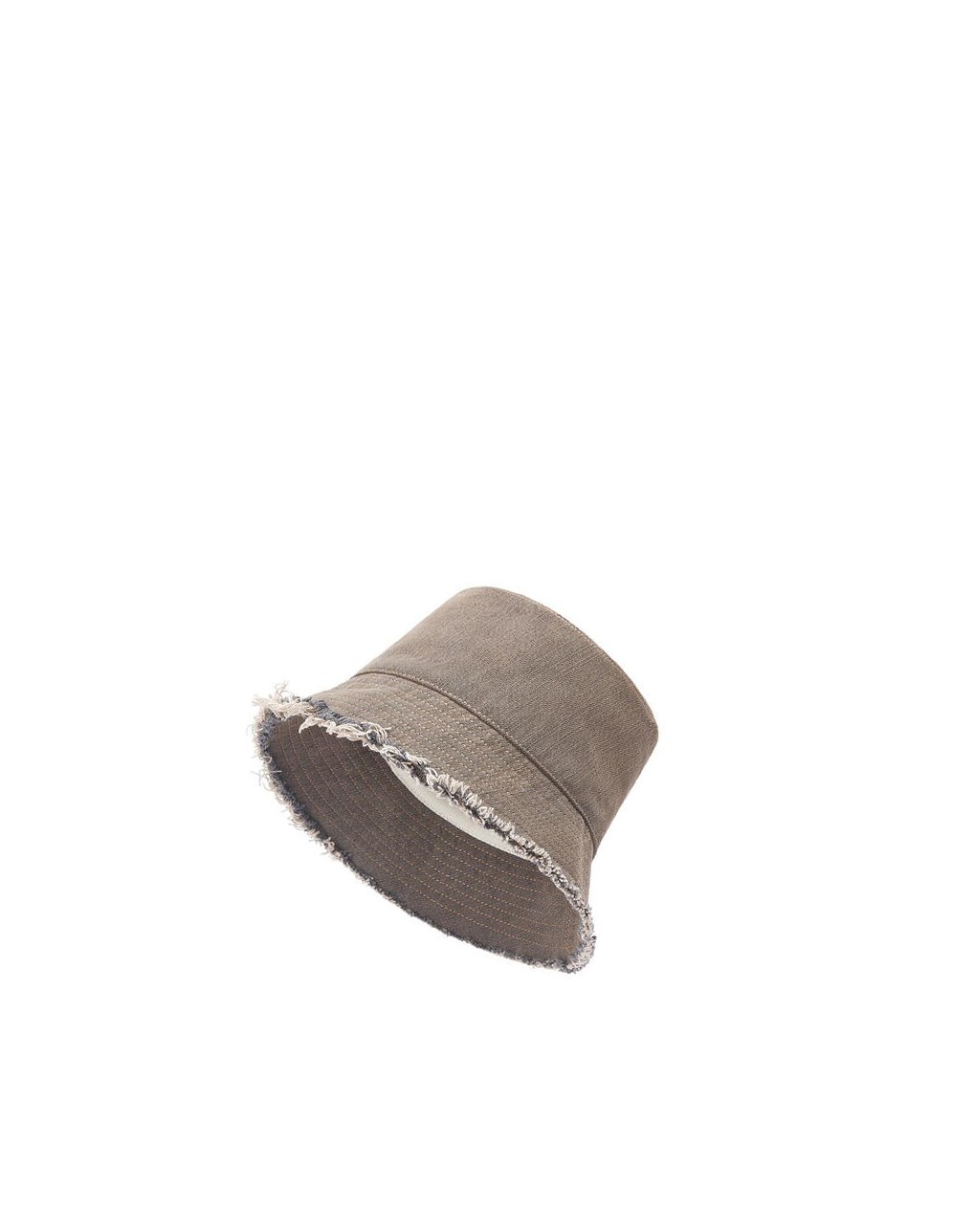 Loewe Bucket hat in denim calfskin Marrom | NBFYE-1053