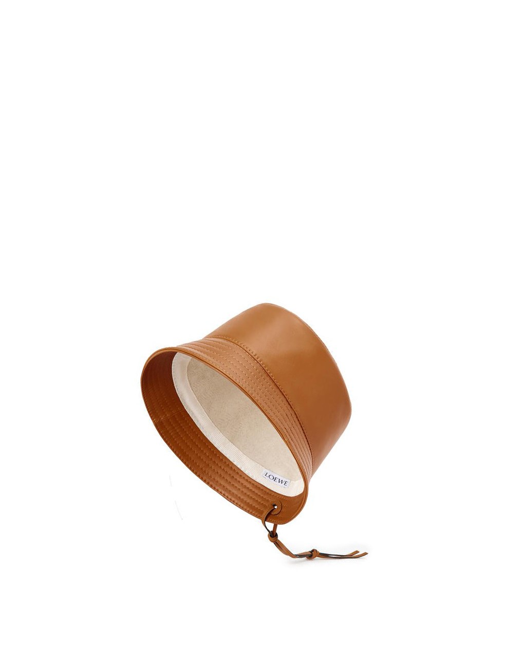 Loewe Bucket hat in nappa clafskin Tan | QYUGV-4136