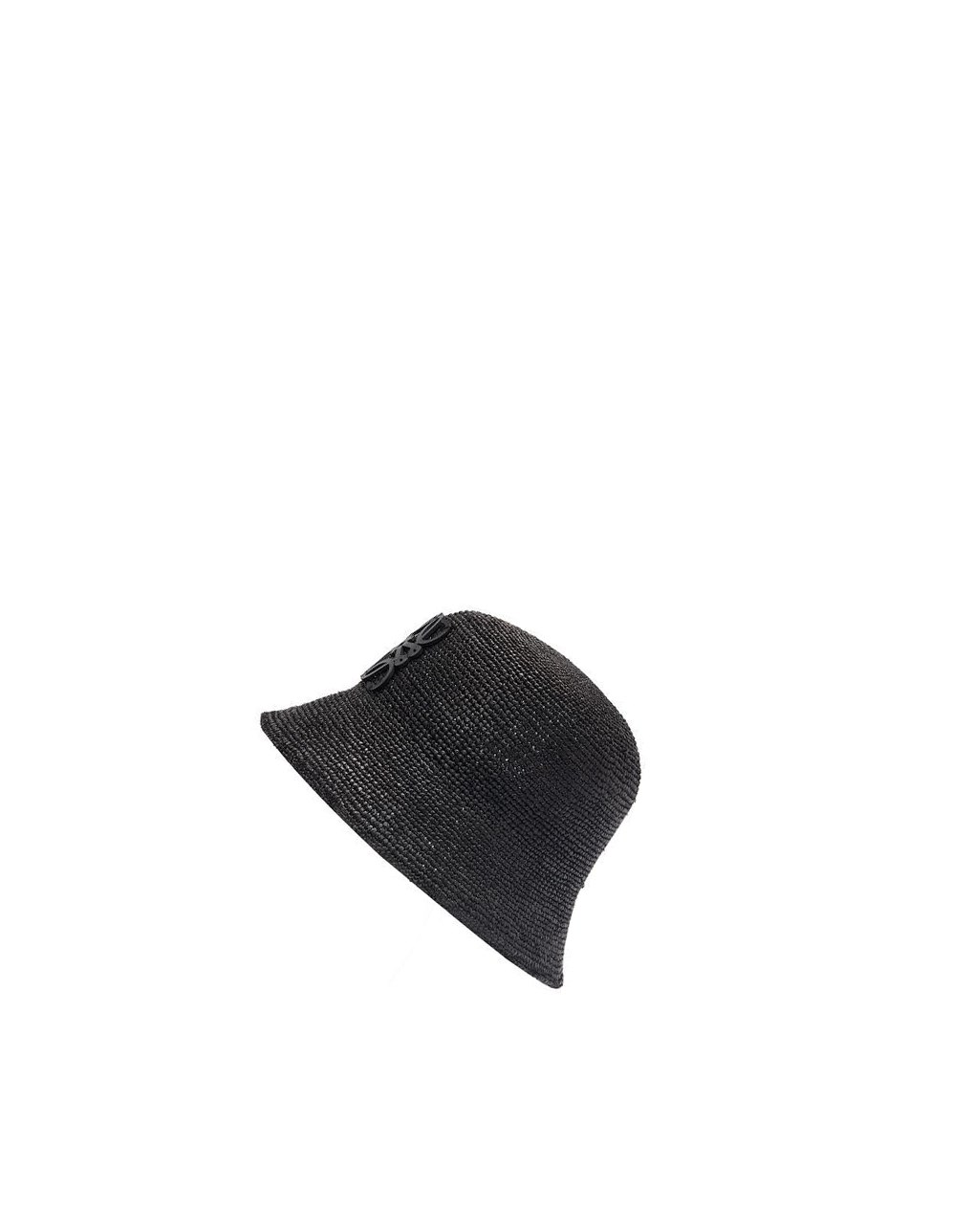 Loewe Bucket hat in raffia and calfskin Negros | HWNBL-5048