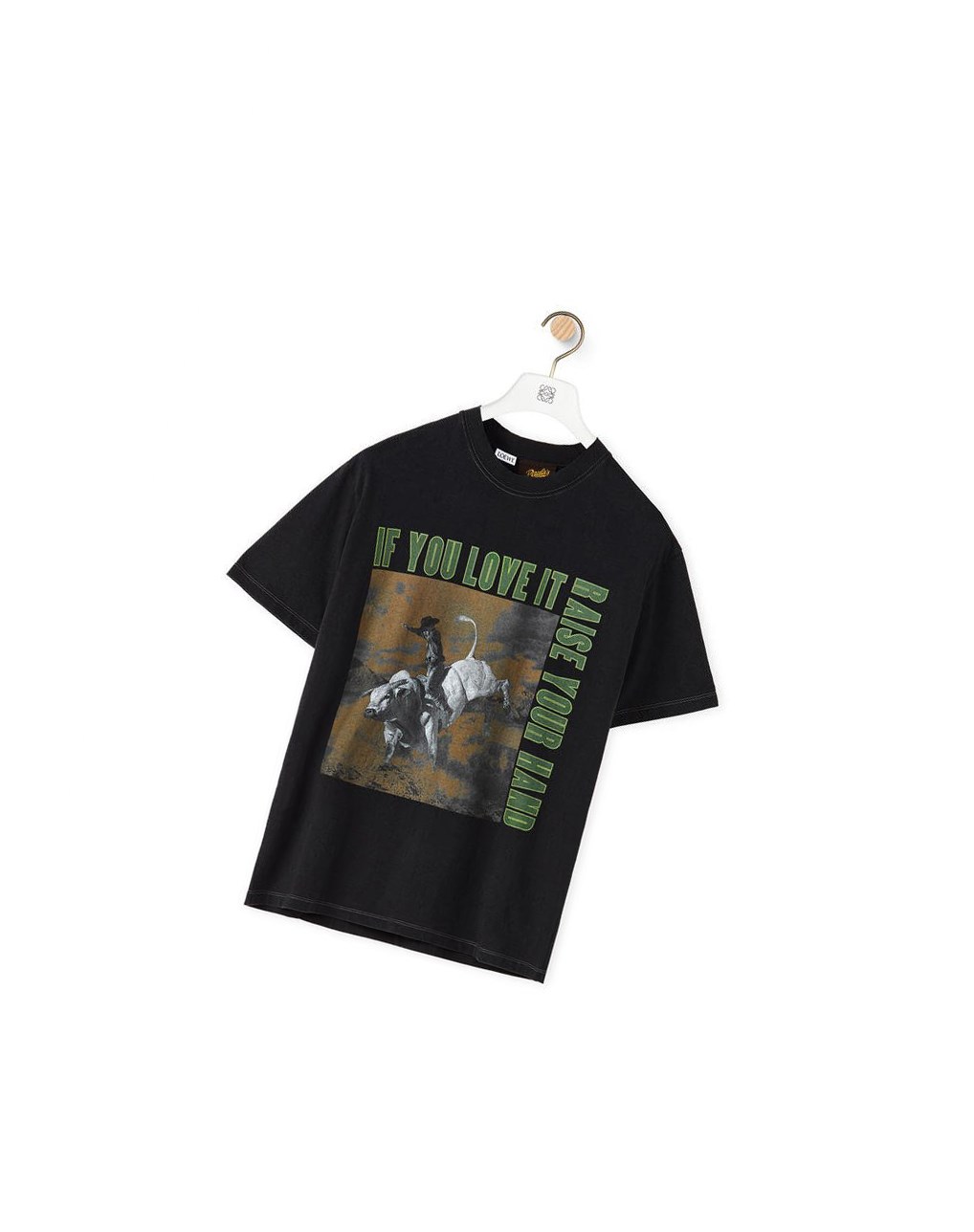 Loewe Bull print T-shirt in cotton Negros | PRUGS-5194