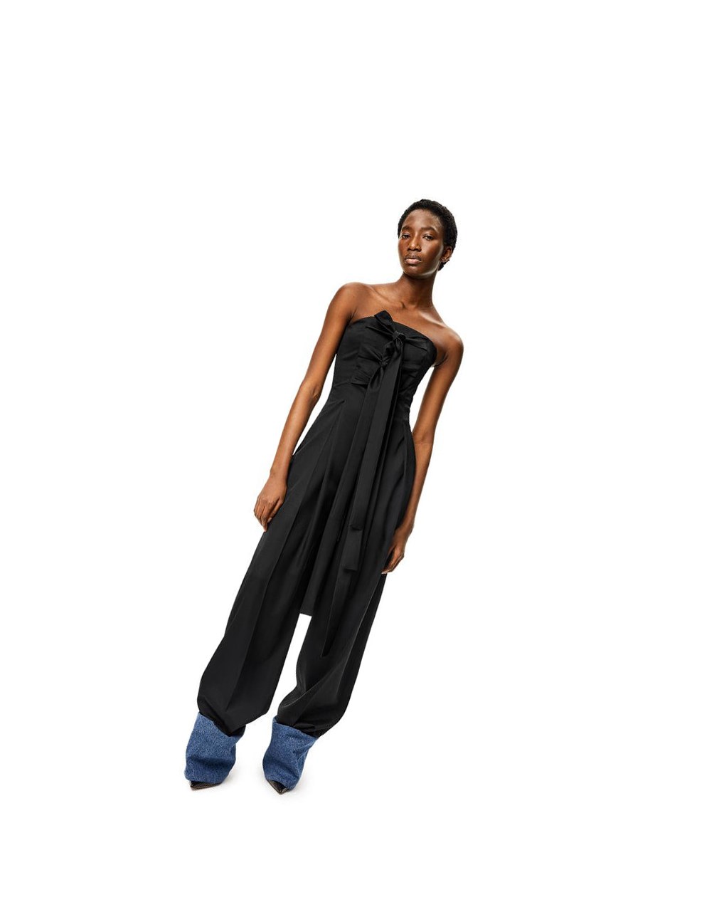 Loewe Bustier jumpsuit in wool and silk Negros | JRMHW-3965