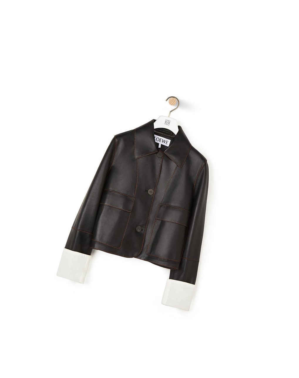 Loewe Button jacket in nappa Negros | RTHUE-6948