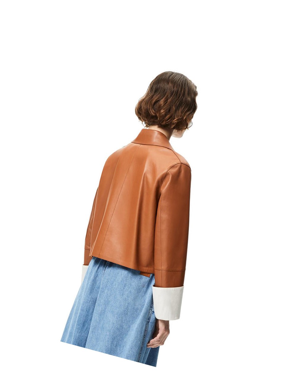 Loewe Button jacket in nappa Tan | ZUXEM-3609