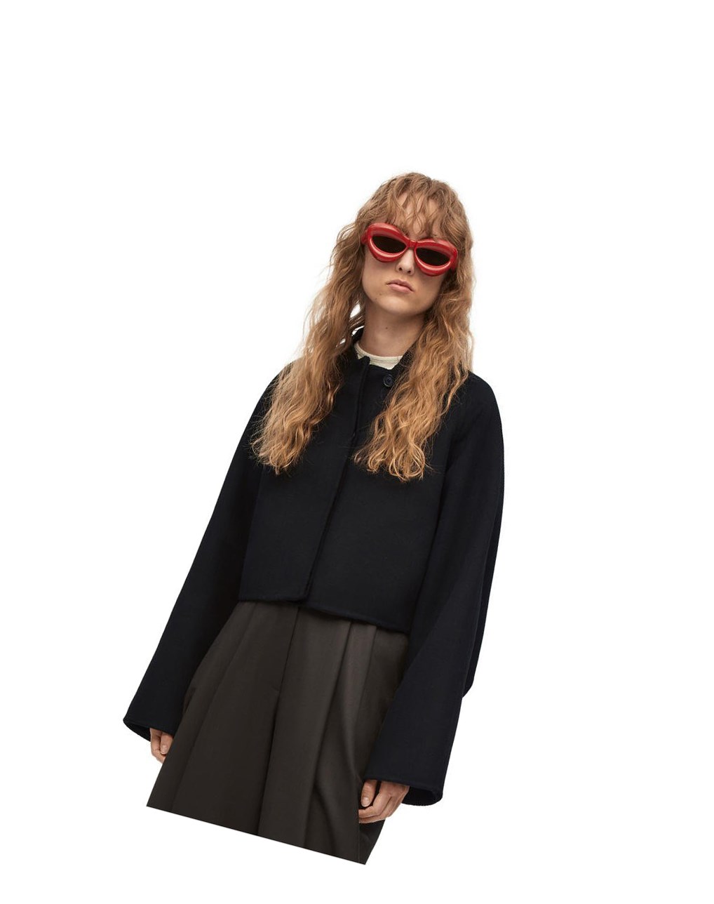 Loewe Button jacket in wool and cashmere Negros | ITJDO-0348