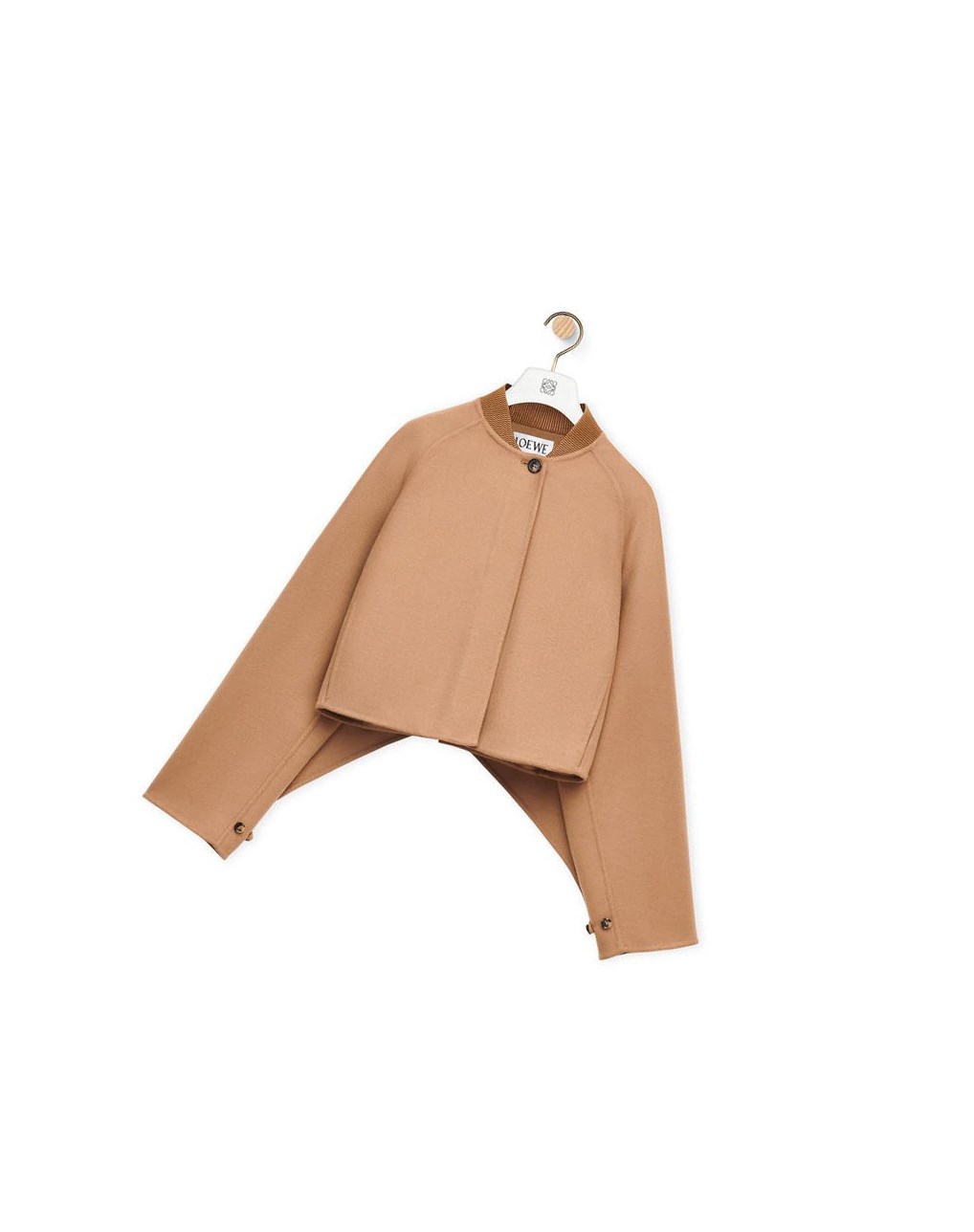 Loewe Button jacket in wool and cashmere Camel | PICOH-0539