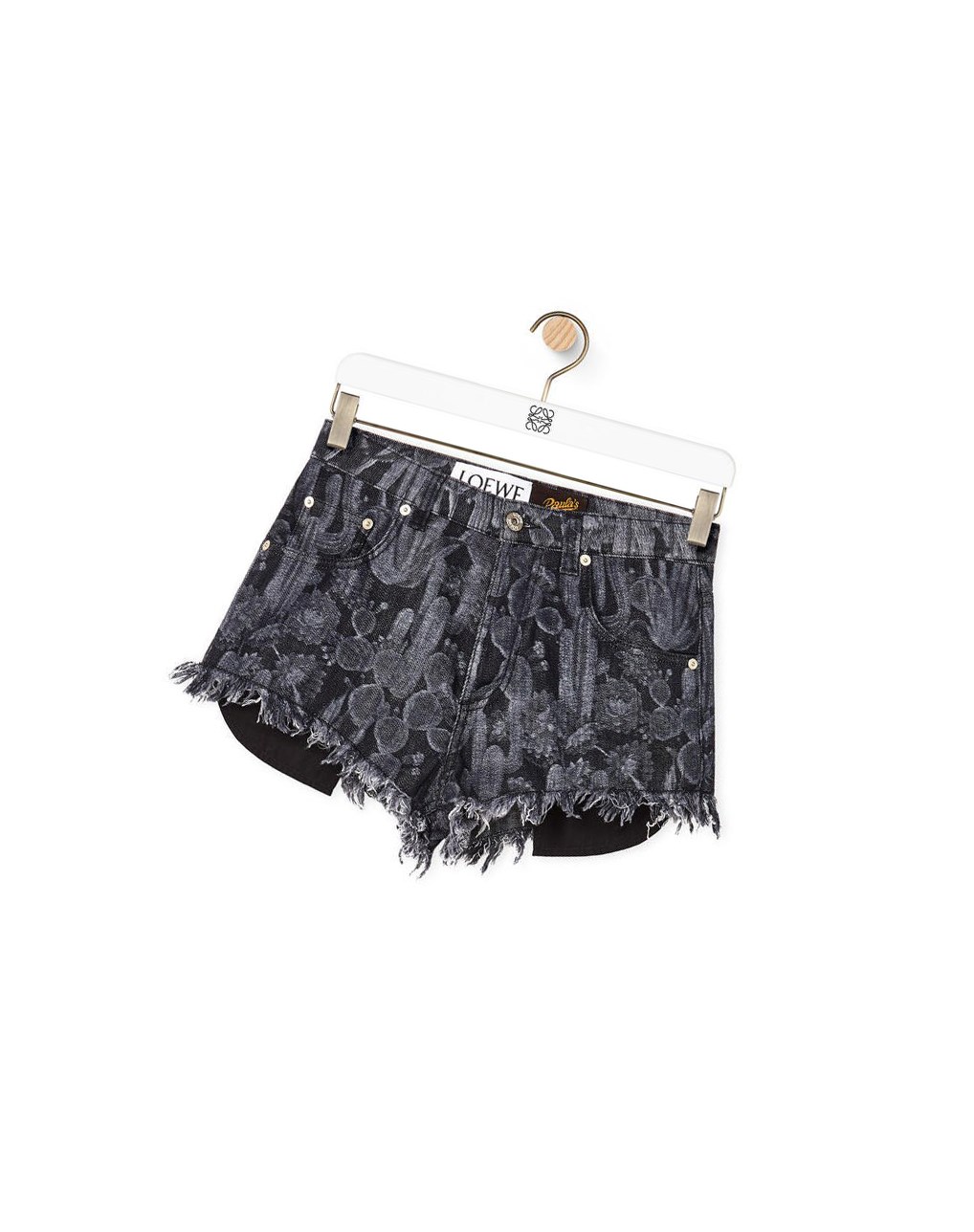 Loewe Cactus shorts in denim Negros Blancos | OXBHZ-8547