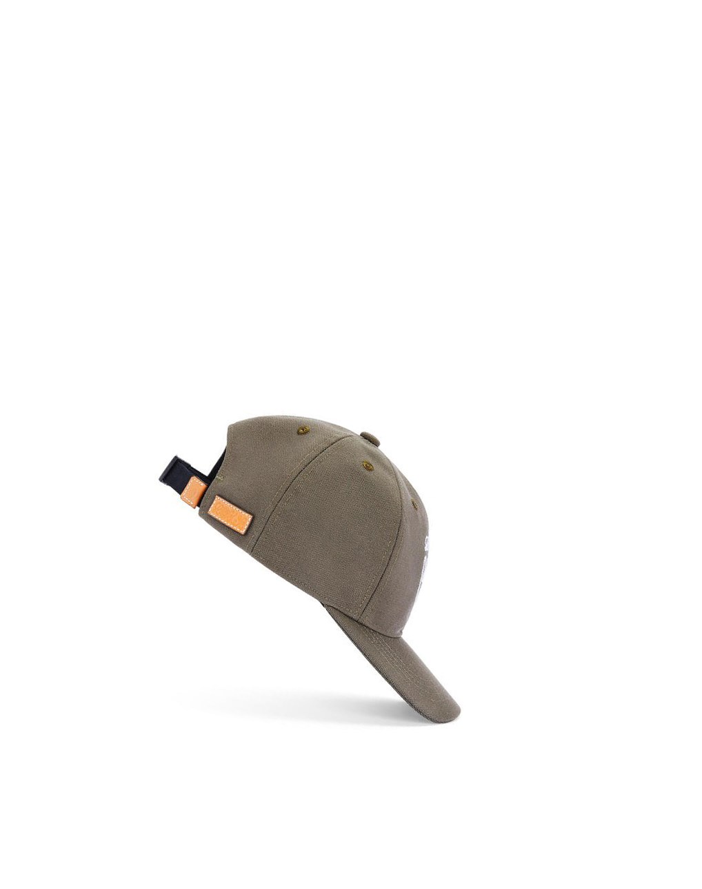 Loewe Cap in canvas Kaki Verdes | DGOWH-1475