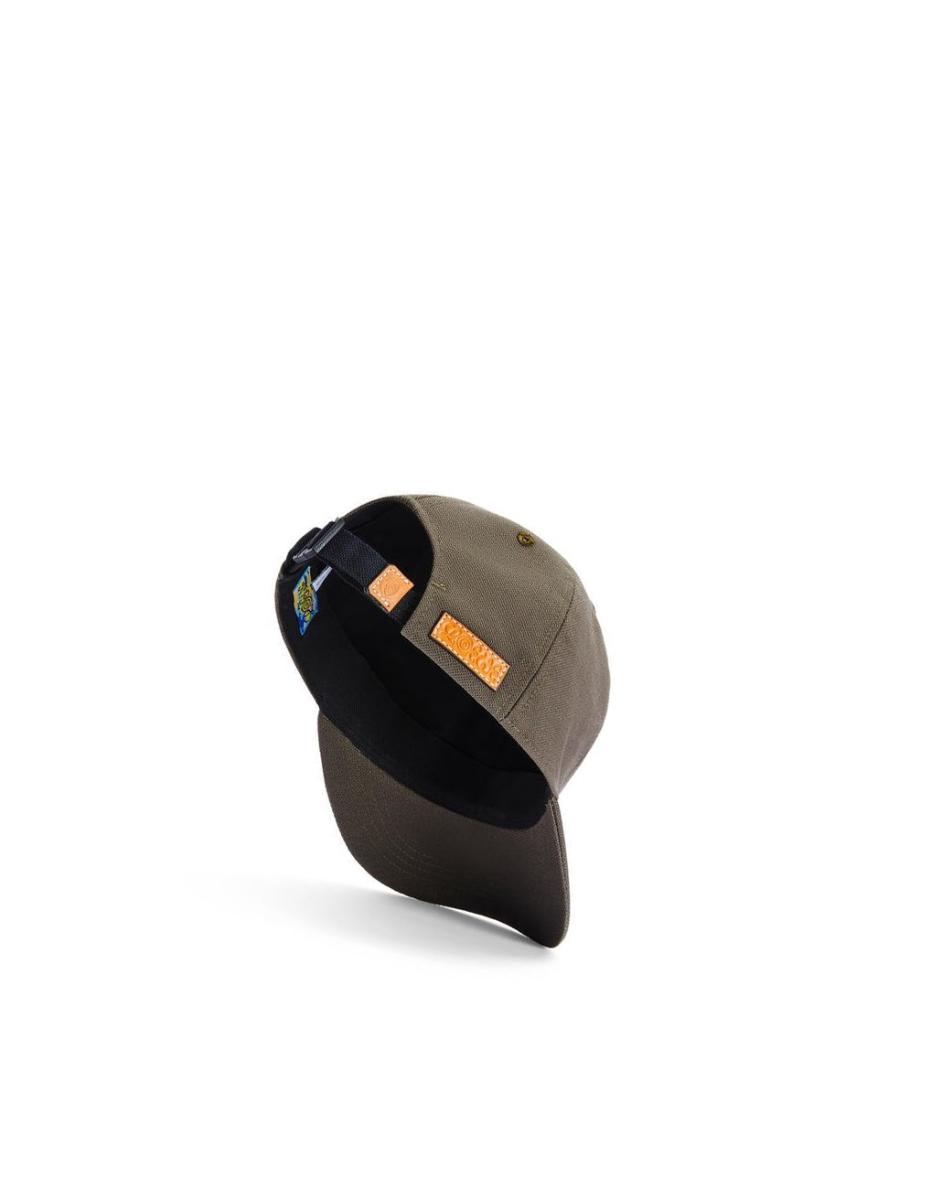 Loewe Cap in canvas Kaki Verdes | DGOWH-1475