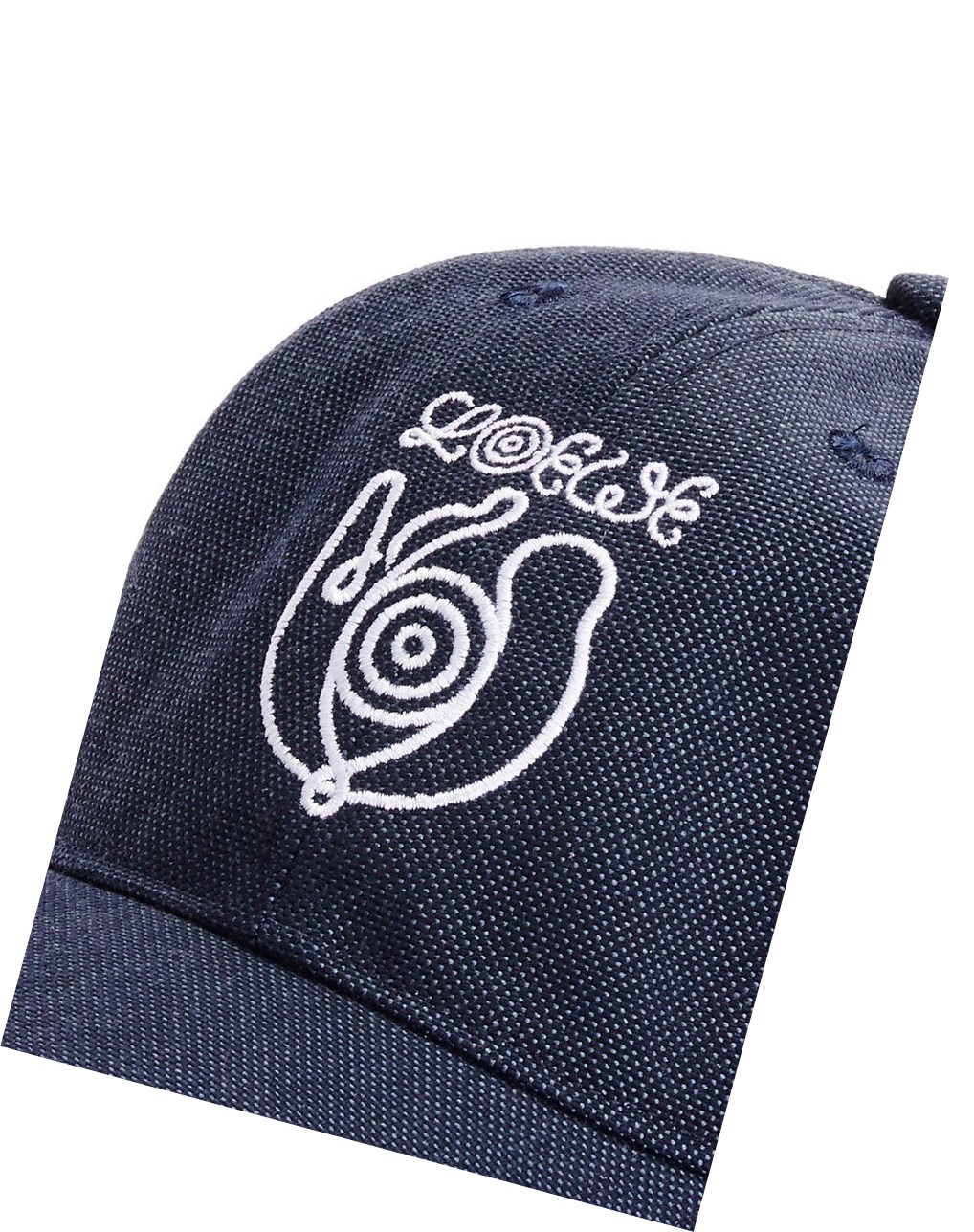 Loewe Cap in canvas Marine | XOWEK-6028