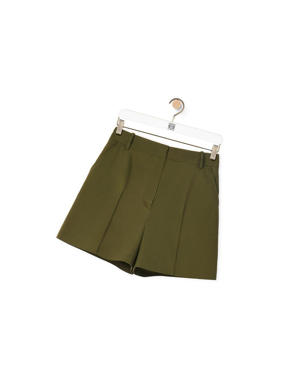 Loewe Cargo shorts in cotton Verdes | OHARX-5624