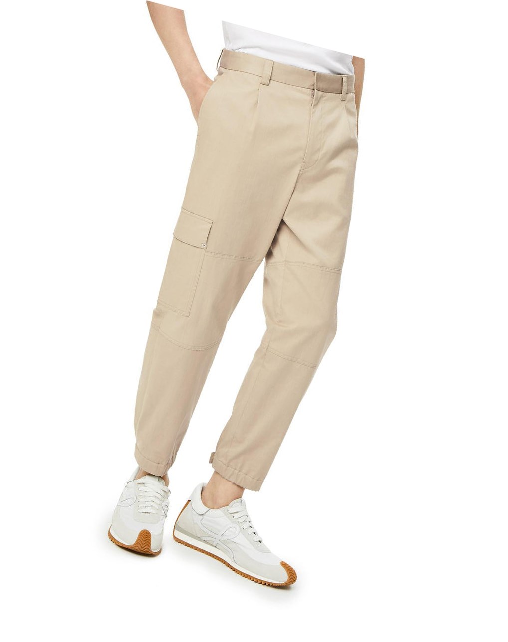 Loewe Cargo trousers in cotton Grises | MCYDK-2691