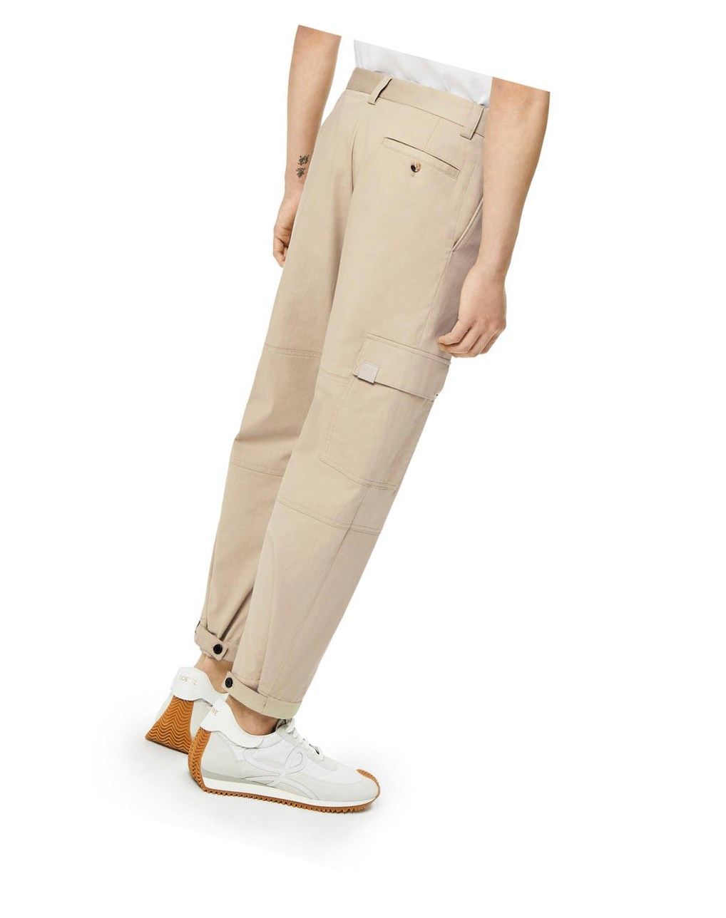 Loewe Cargo trousers in cotton Grises | MCYDK-2691
