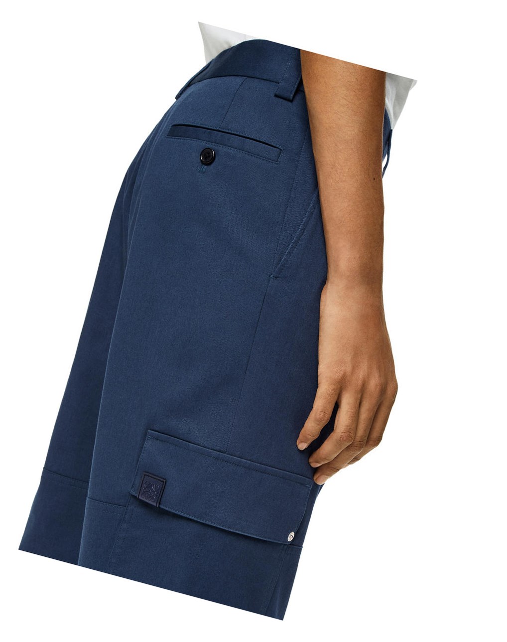 Loewe Cargo trousers in cotton Petroleum | GDZRA-8927