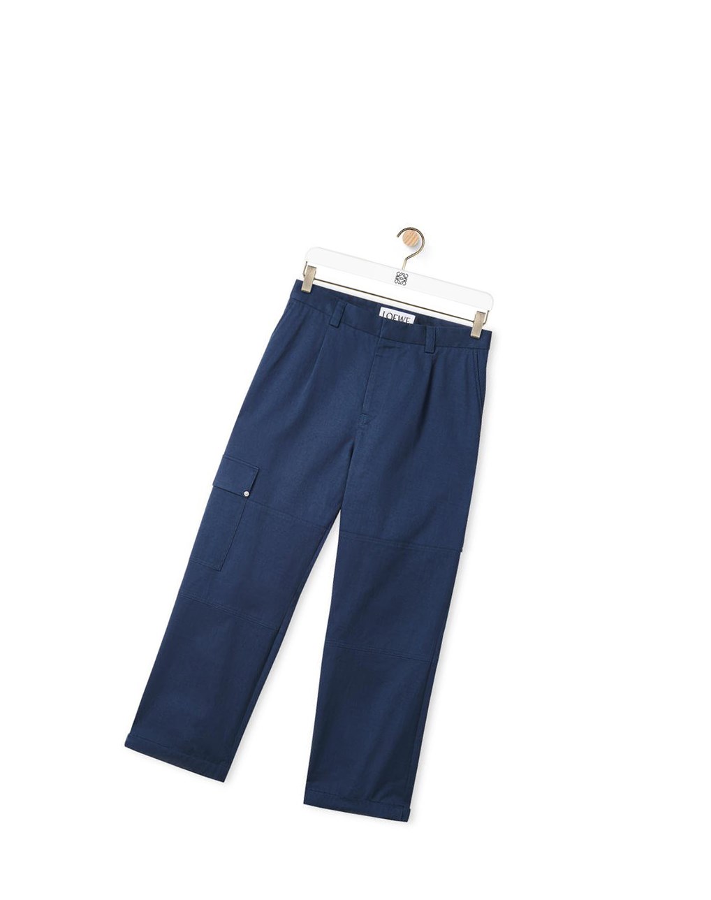 Loewe Cargo trousers in cotton Petroleum | GDZRA-8927