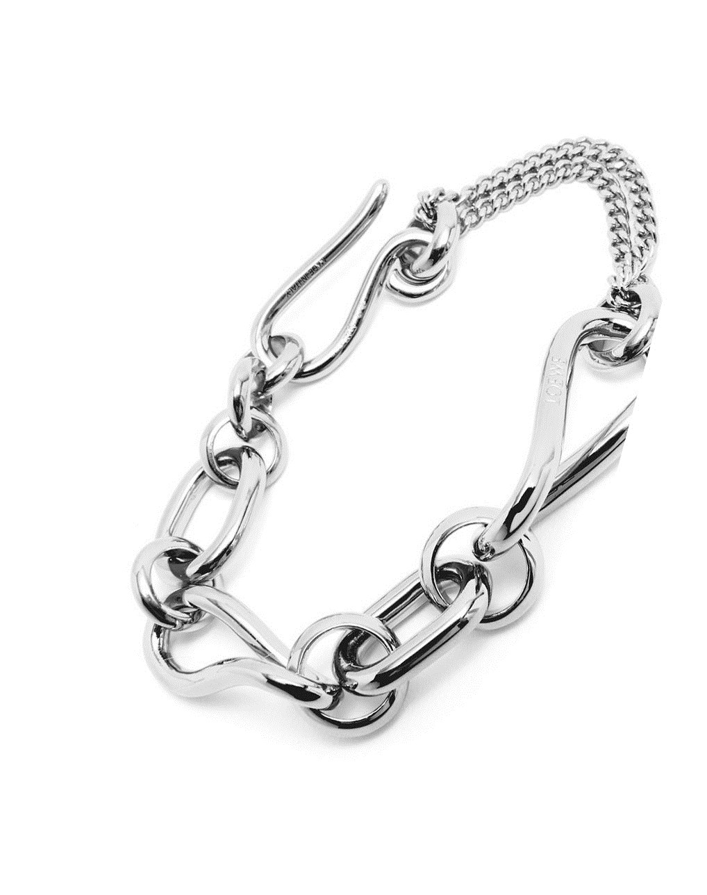 Loewe Chainlink bracelet in sterling silver Plateados | MWEXB-7861