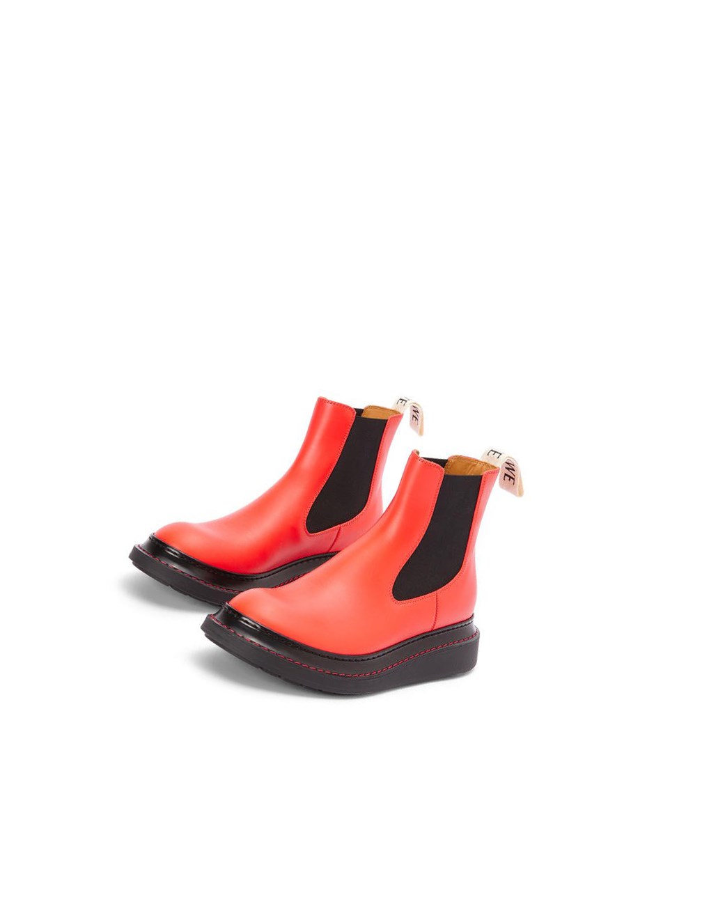 Loewe Chelsea boot in calfskin Rojos Naranjas | GNVBF-6597