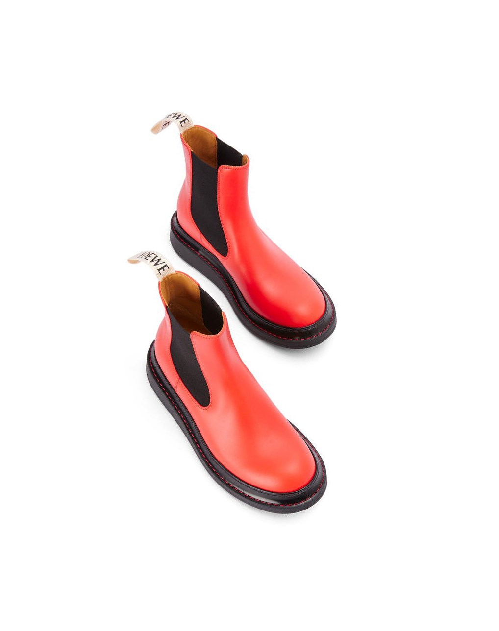 Loewe Chelsea boot in calfskin Rojos Naranjas | GNVBF-6597