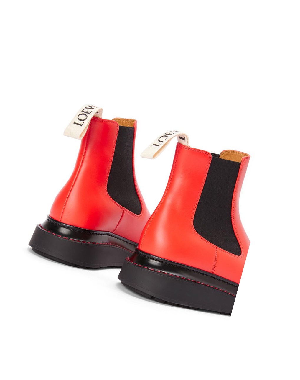 Loewe Chelsea boot in calfskin Rojos Naranjas | GNVBF-6597