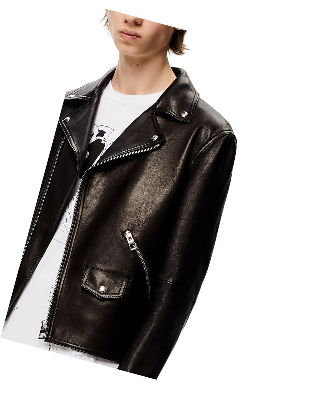 Loewe Ciclismo jacket in nappa Negros | SWLAD-8057