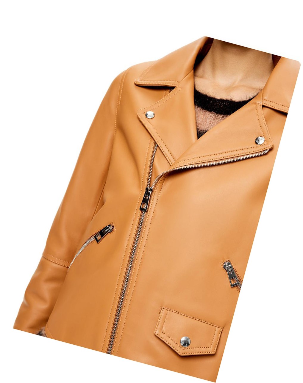 Loewe Ciclismo jacket in nappa Warm Desert | UFEWL-7124