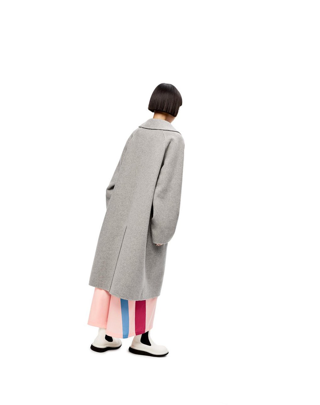Loewe Coat in cashmere Grises | FHWAS-2083