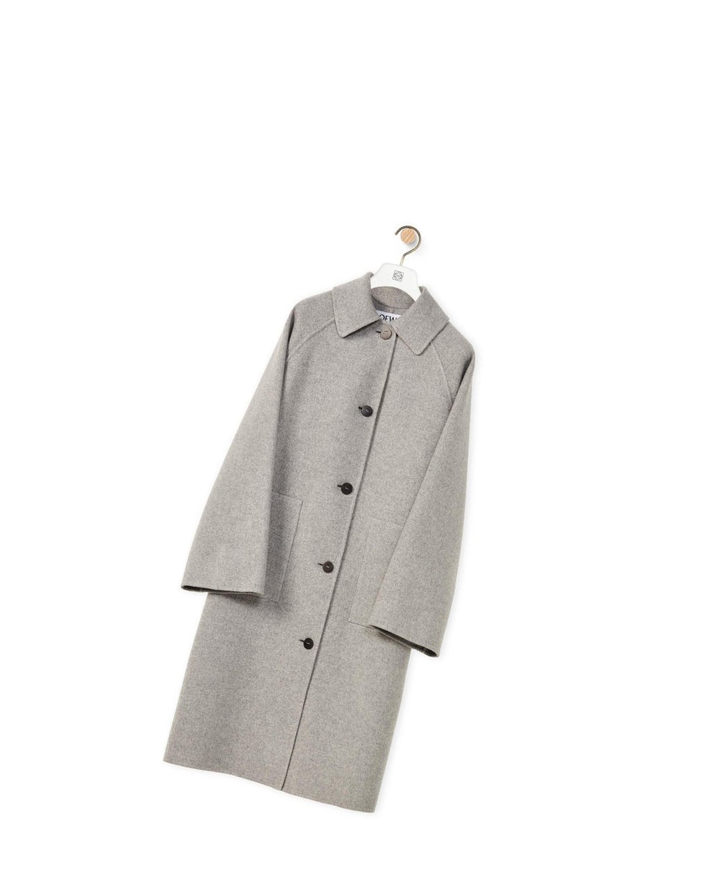 Loewe Coat in cashmere Grises | FHWAS-2083