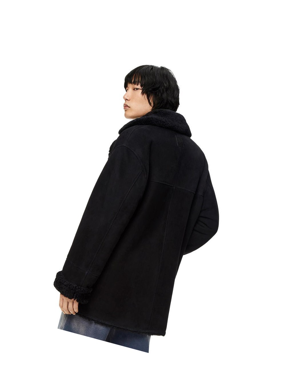 Loewe Coat in shearling Negros | GBSZN-5238