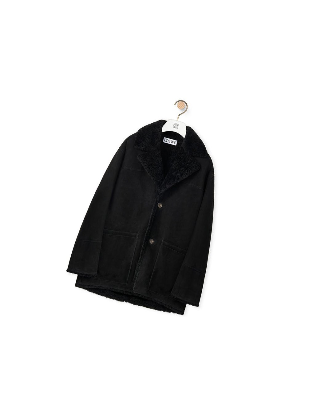 Loewe Coat in shearling Negros | GBSZN-5238