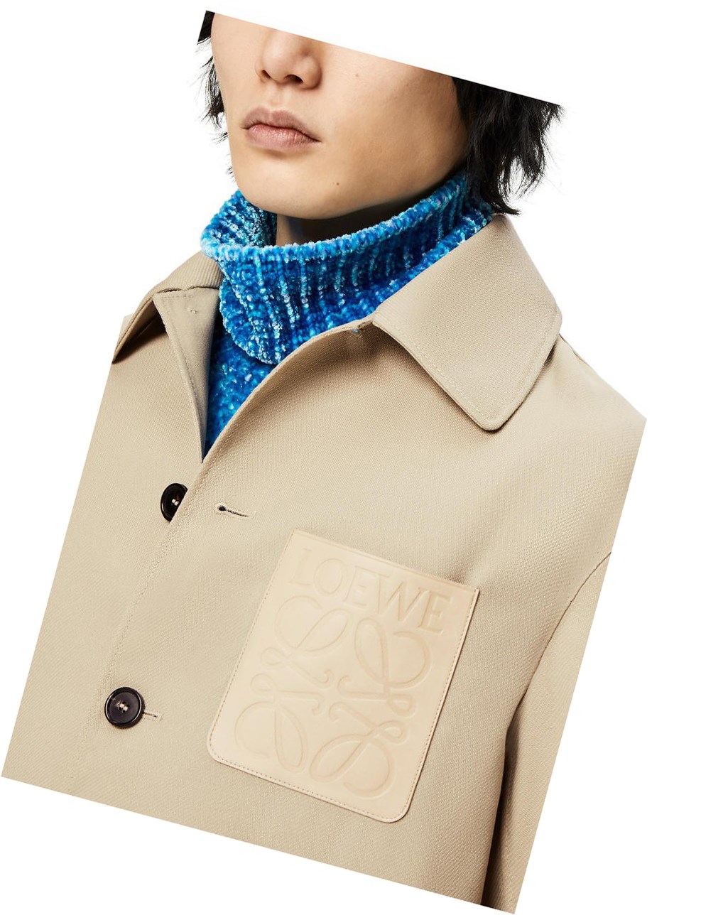 Loewe Colombo workwear jacket in wool Grises | HBACX-4598