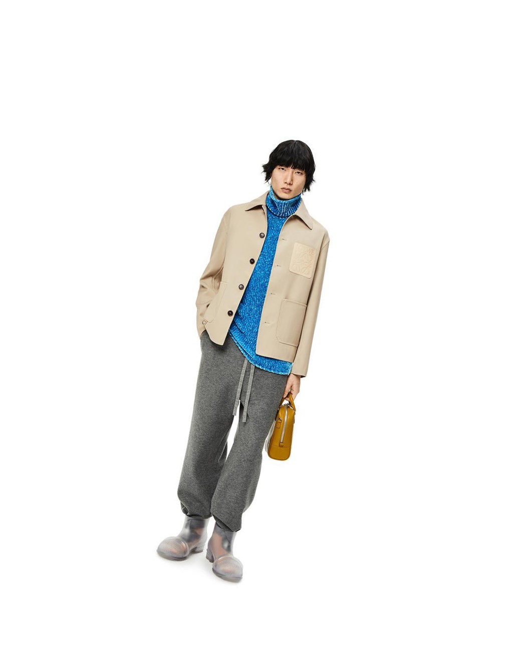 Loewe Colombo workwear jacket in wool Grises | HBACX-4598