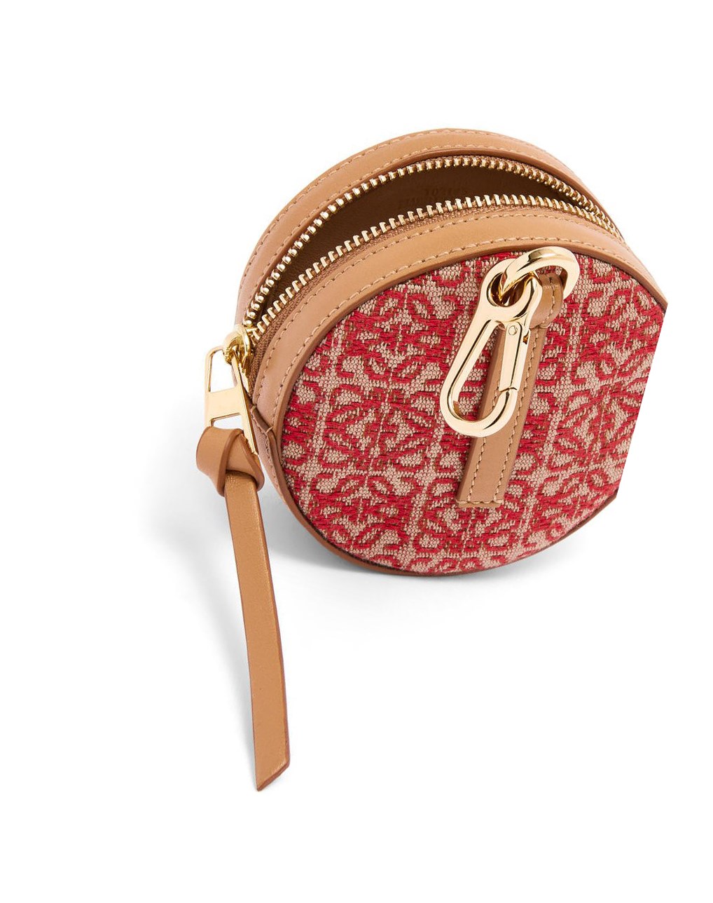 Loewe Cookie Pouch in Anagram jacquard and calfskin Rojos | EDVXS-6208