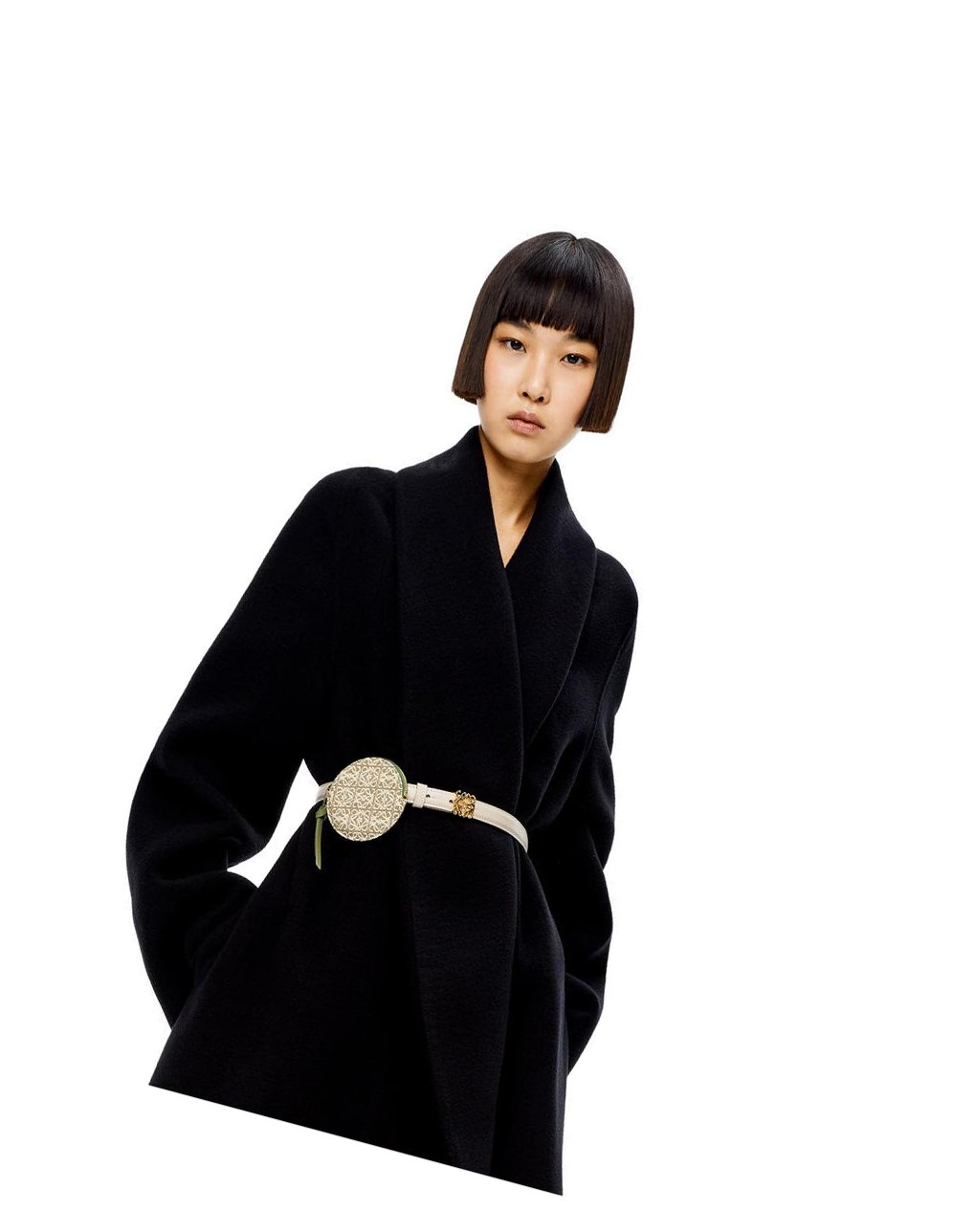 Loewe Cookie charm in Anagram jacquard and calfskin Verdes Verdes | FCPJB-6972