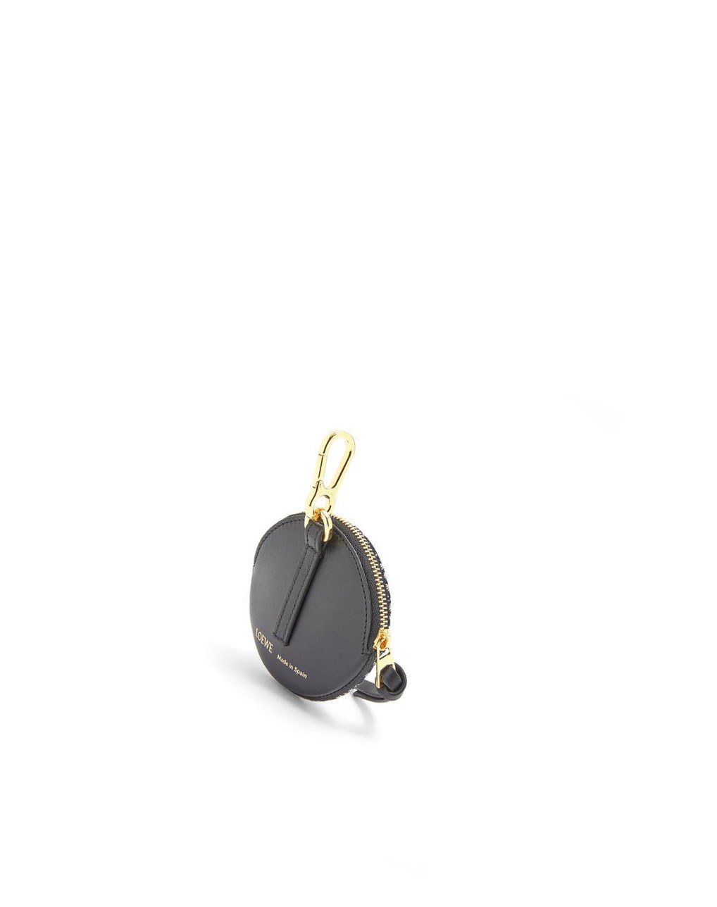 Loewe Cookie charm in Anagram jacquard and calfskin Azul Marino Negros | RPOAK-9547