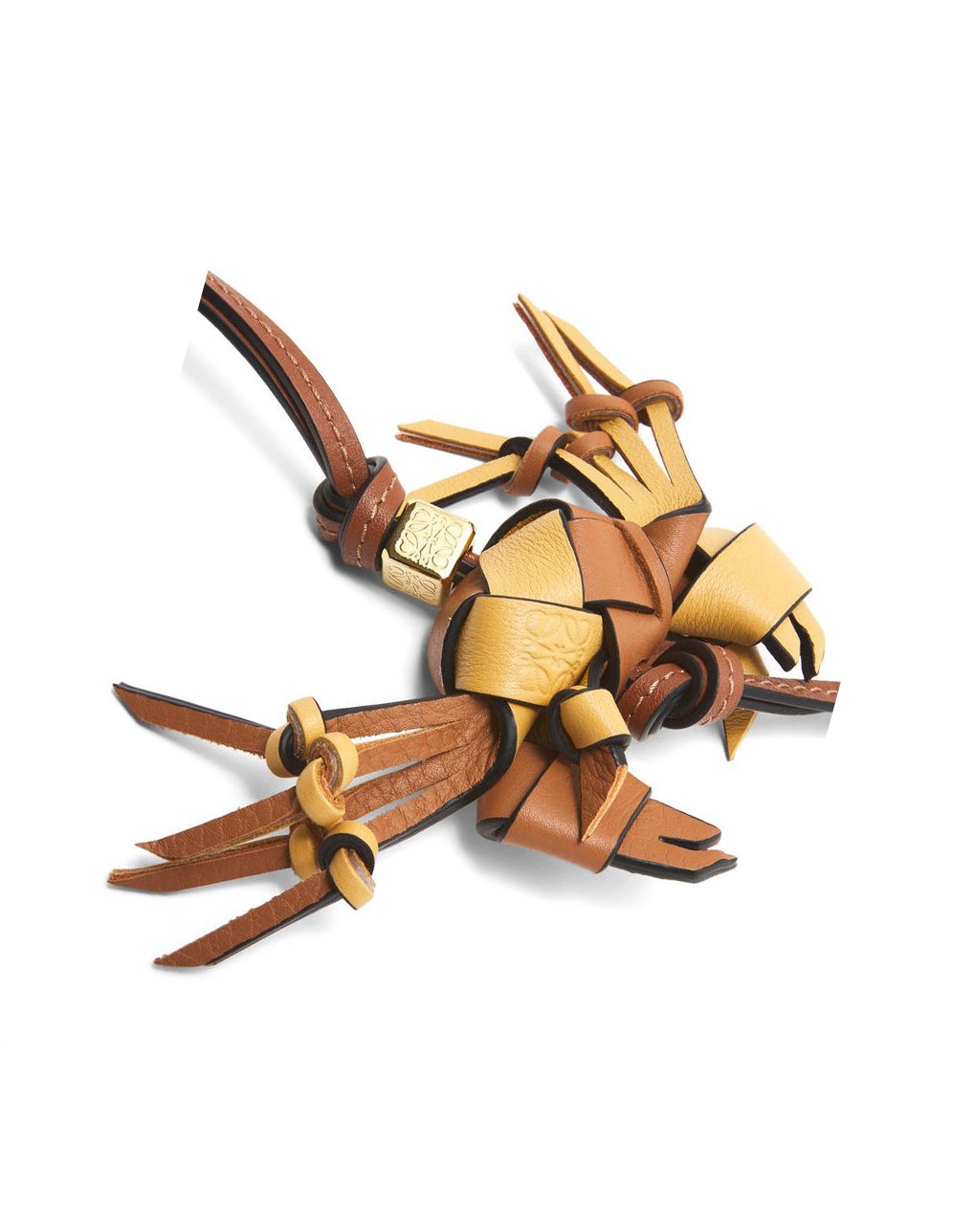 Loewe Crab charm in calfskin Hazelnut / Camel | DWVBH-7312