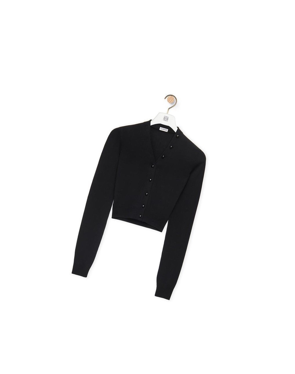 Loewe Cropped cardigan in viscose Negros | DZACL-7281