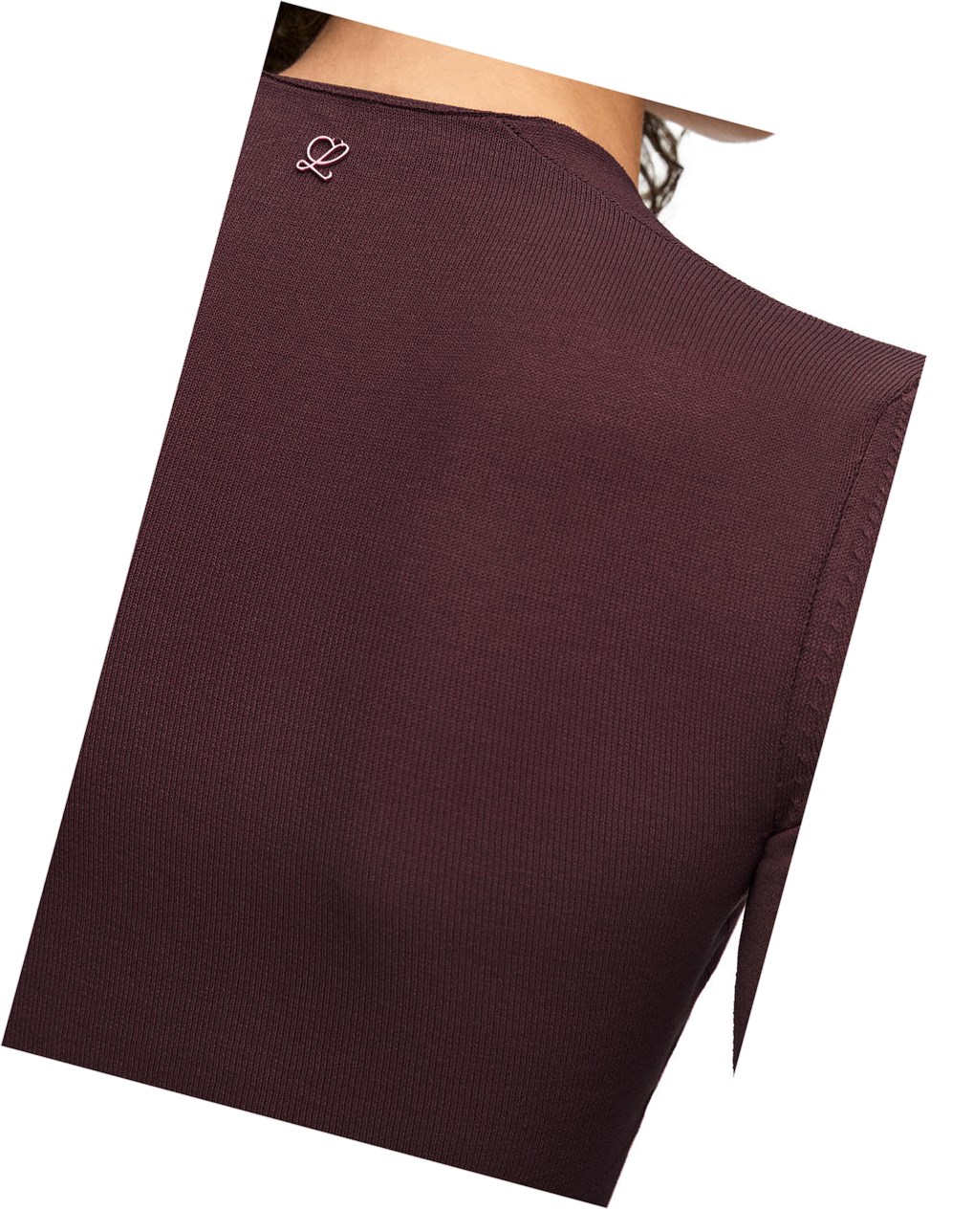 Loewe Cropped cardigan in viscose Vino | WSVJX-5821