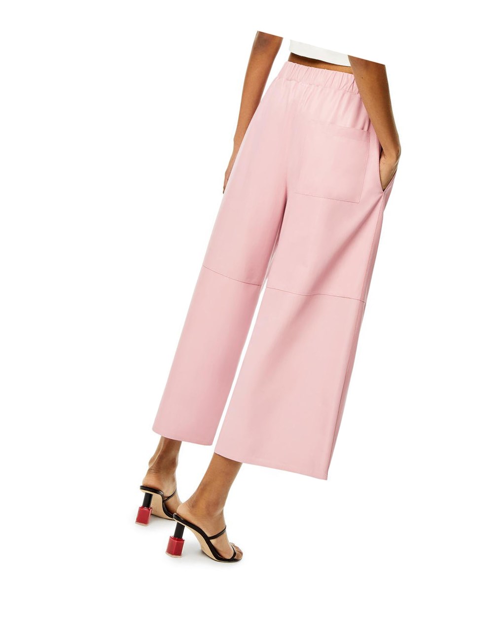 Loewe Cropped elasticated trousers Peony | WXUZC-7956