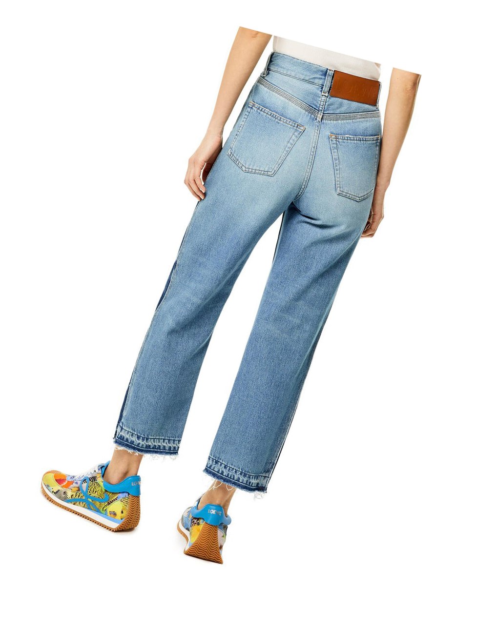 Loewe Cropped jeans in denim Azules Azules Azules | LFCVO-4098