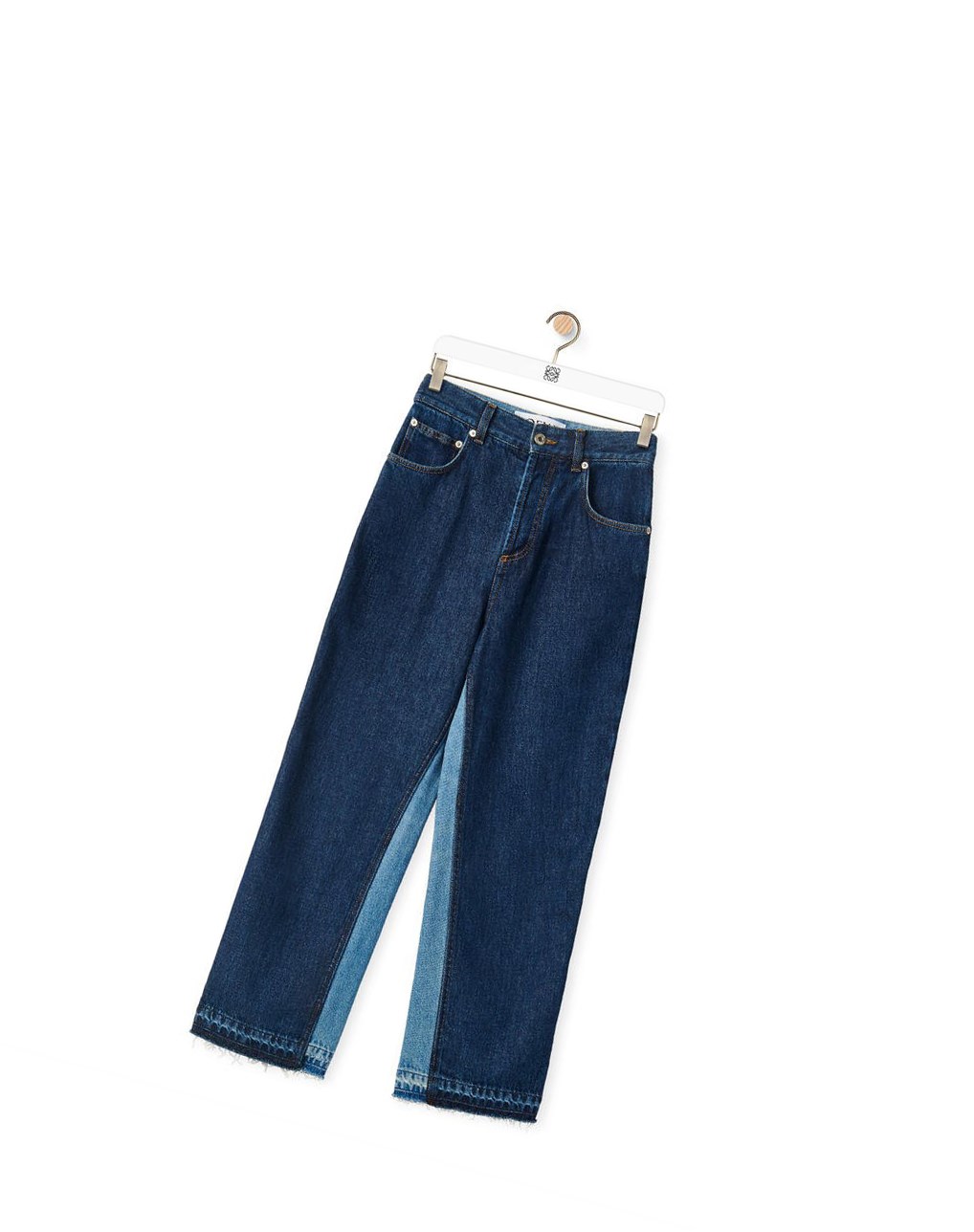 Loewe Cropped jeans in denim Azules Azules Azules | LFCVO-4098