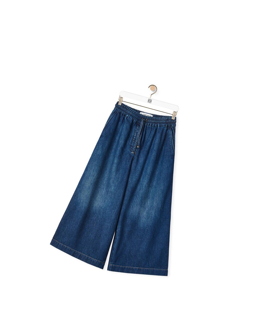Loewe Cropped jeans in denim Washed Denim | PWCJR-9265