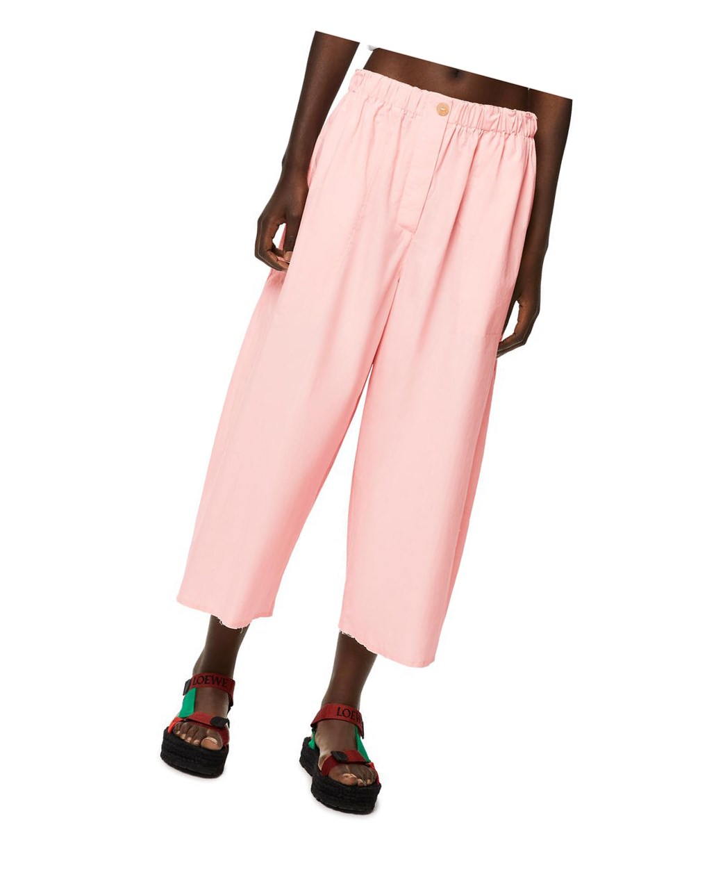 Loewe Cropped trousers in cotton Dahlia | GNSTC-7094