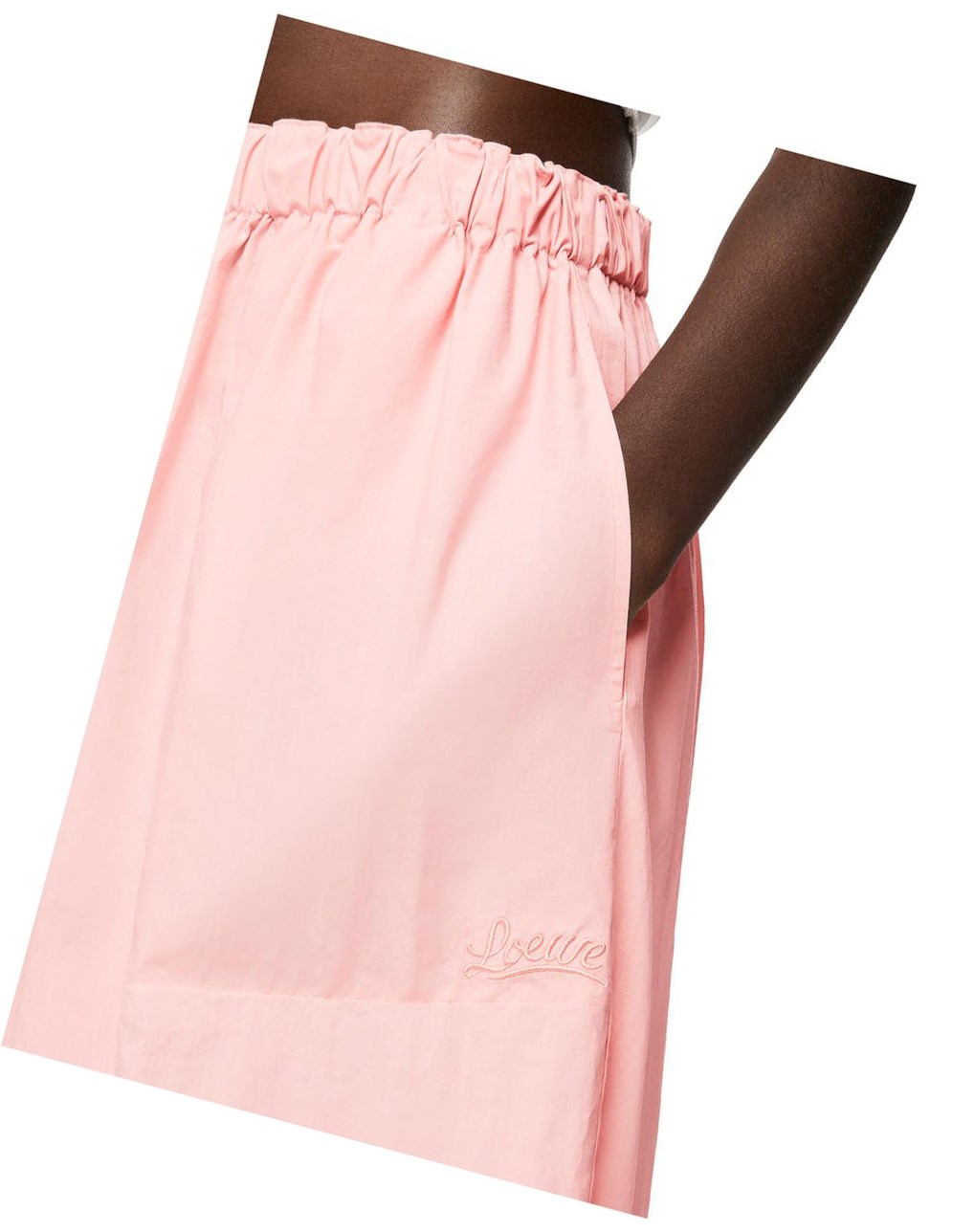 Loewe Cropped trousers in cotton Dahlia | GNSTC-7094