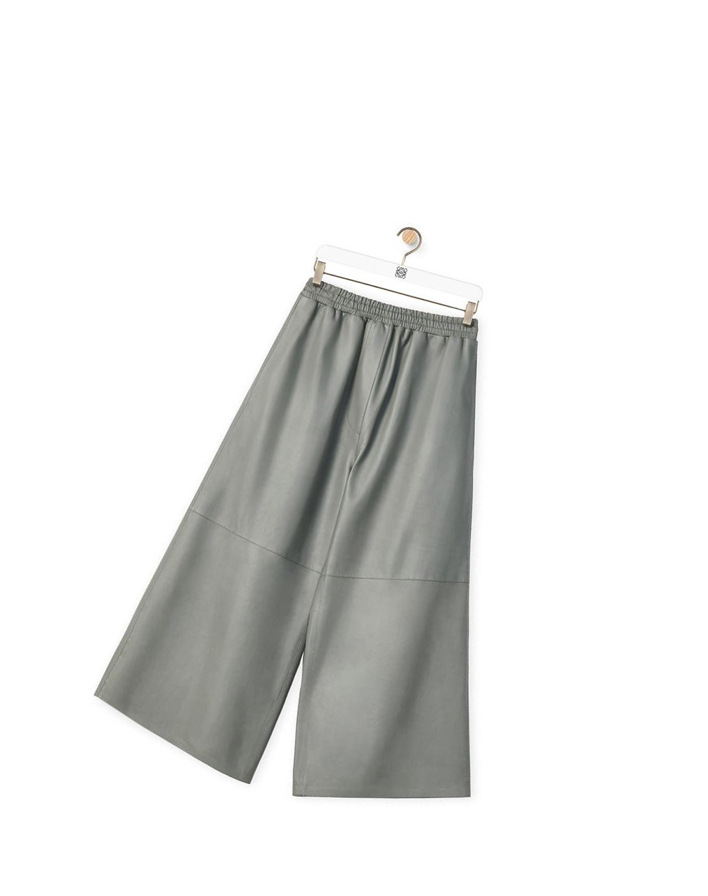Loewe Cropped trousers in nappa Grises | HNXMS-2593