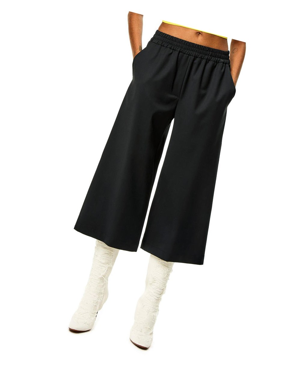 Loewe Cropped trousers in wool Negros | HWJDL-1095
